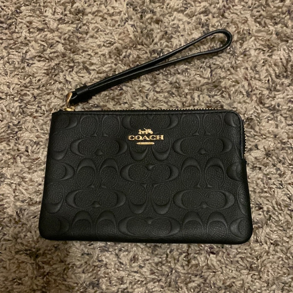 Black Coach Wristlet